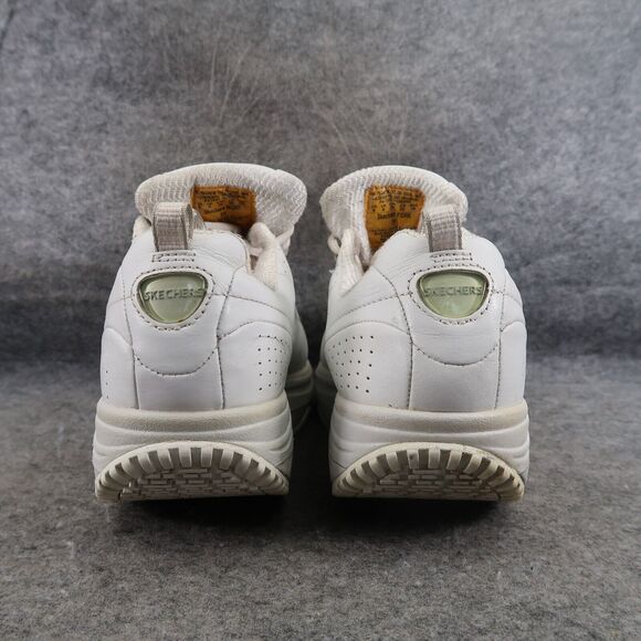 Skechers Shoes Womens 9 Shape Up Sneaker Work Slip Resistant Leather White Retro - Picture 6 of 16